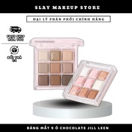 [FIRE] JILL LEEN 9-panel eyeshadow palette JILL LEEN rich chocolate Earth Tone Natural Matte Effect 