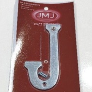 Chrome Brass House Letters (J) for house address (B260)