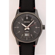 Seiko Unisex SUR271P1 (Seiko Quartz Men's BK Nylon Band IP 100M D 42mm) Watch   Unisex