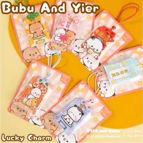 Original Bubu And Yier Lucky Charm Pendant Cute Panda Bubu And Dudu Love Charm Wealth Talisman Healt