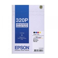 EPSON - Epson T320P C13T320083 原裝 四色墨盒連100張相紙