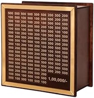 Money Saving Box for Kids and Adults | Wooden Money Bank with Lock | Big Size Piggy Bank 2 Lakh Targ