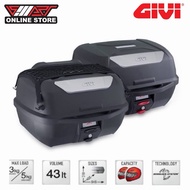 GIVI E 43 NTL BOX GIVI E43 NTL-ADV 43 LITER MONOLOCK TOPCASE BLACK ADVANCE/