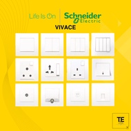 SCHNEIDER VIVACE SERIES 13A 15A 20A 1 2 3 4 GANG | 1 2 WAY | UNIVERSAL MULTI CAT6 CAT5 TV TEL BELL S