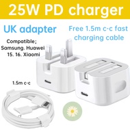 20W PD power adapter USB C fast charger PD 3.0 USB C wall charger plug 1.5m C to L C cable charger c
