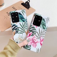 4560小清新芭蕉葉百合三星SAMSUNG S8 S9 S10 S20 A40 A50 A70電話殼
