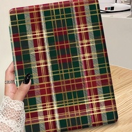 1 Pc Christmas Checkered Tablet Case & Kindle E-Book Case Compatible With IPad 10th Generation, IPad