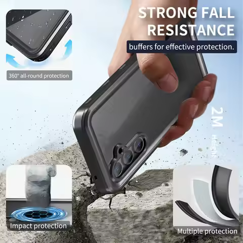 Samsung IP68 Waterproof Dustproof Phone Case Screen Protect Shockproof Cover For Samsung A56 A26 A36