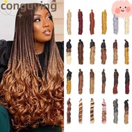 PONGUX Loose Wavy Braiding Hair, Spiral Curls Bouncy Curly Synthetic French Curl Braiding Hair, Fash
