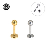 F136 Titanium Alloy Skin Implant Grade Rod Thick 1.0mm Ball 3mm Basic Lip Stud Earrings Ear Bone Stu