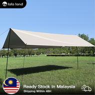 (5x3m 4x3m 3x3m ) 6-10 People Flysheet Camping Waterproof UV-Proof Tent with Poles Ultralight Tarp Camping Sun Shelter