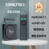 Kotak Atas Set Rangkaian X98KPRO RK3566 11TV BOX 5G WIFI Eksport 8K Bluetooth Eksport Model Baharu