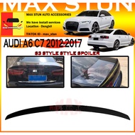 AUDI A6 C7 2012-2017 S3 SPOILER AUDI 2012-2017 S3 STYLE SPOILER DUCKTAIL AUDI SKIRT LIP SPOILER CAR 
