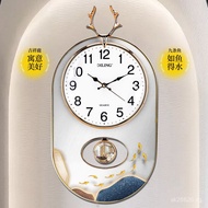 European-style Clock High-end Solid Wood Wall-mounted Retro Decor Light Luxury New Entryway2025Dinin