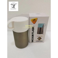 AliDirect Vacuum Insulated Food Flask 600ml Stainless Steel Thermos Food Soup Flask with Folding Spo