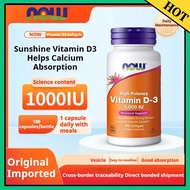 【EXP:2028】Now Foods Vitamin D3 High Potency 1000 IU, 180/360 Softgels-e15p1a_725