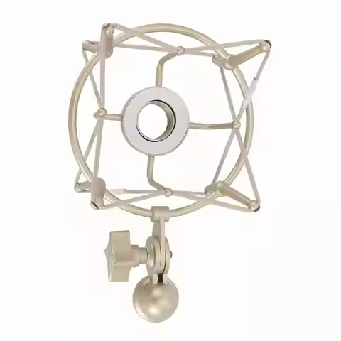 Microphone Shock Mount Zinc Alloy Professional Mic Shock Mount Clip with 5/8 to 3/8 Conversion Nut f