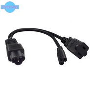 C6 to C7 and 1-15R Power Cable Featuring 8 Figure and Standard 2 Hole Connectors