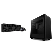 NZXT Kraken 360-360mm AIO CPU Liquid Cooler - Black & H7 Flow - CM-H71FB-01 - ATX Mid Tower PC Gamin