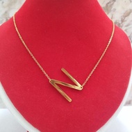 LIGHT GOLD INITIAL NECKLACE 15% (2.3 grams) REQUEST CHAT ADMIN CONTENT