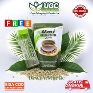 HIJAU UMI GREEN COFFEE ORIGINAL CHLOROGENIC ACID 250gr NATURAL GREEN COFFEE