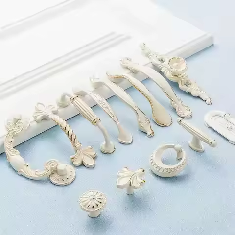 Drawer Pulls Kitchen Cabinet Handles Beige Door Knobs and Handles Drawer Knob Furniture Drawer Knob 