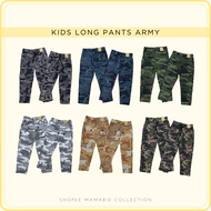 Seluar Askar Budak Lelaki Perempuan Seluar Panjang Kids Army Pants Seluar Askar Budak Unisex Boy Gir