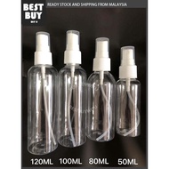 10/30/50/60/100ML Transparent Empty Plastic Spray Bottles/Flip Cap bottles