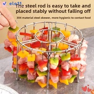 ELO Skewer Holder, Stainless Steel 12/24 Vertical Grill Rack, Easy to Use Detachable String Grill Ba