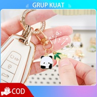GANTUNGAN Cute Panda Keychain Cute Panda Bag Keychain/ Lovely China Panda Car/ Keychain