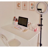 Wall-mounted folding table 100 x 40 80 x 40 60 x 40 wfh table/ laptop table/ study table/ work table