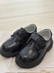 全新男童返學黑皮鞋