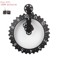 Large Gear Clock Wall Clock Craft Clock Fashion Wall Clock Desk Clock Art European Style Unique Living Room Retro Wall Clock