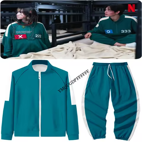 Novelty Anime AICalamaricosplay Blue Sports Set Hostage Halloween Role Playing Man Duel Moment