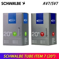 SCHWALBE Original 20 inch AV7 SV7 AV7A SV7A SV7C Bicycle Tube Butyl Rubber Bike Tube 20x1 3/8 20x1 1