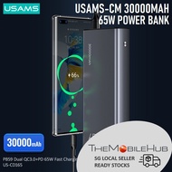 USAMS-CM 30000mAh 65W Laptop Power Bank Portable Charger Fast Charger Powerbank US-CD165