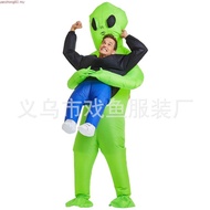 ET Alien inflatable suit Alien Monster Inflatable Costume Scary Green Alien Cosplay Costume For Adul