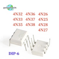 5PCS 4N38 4N37 4N36 4N35 4N33 4N32 4N27 4N28 4N25 4N26 DIP-6 IC Chip