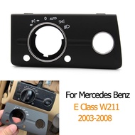 LHD RHD Interior Car Dashboard Headlight Head Lamp Switch Cover Panel Trim For Mercedes Benz W211 E 