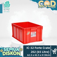 BEZTON LION STAR FORTE Crate 202 65 Liter Plastic Crate IC-32 Premium Multipurpose Box Sturdy Durabl