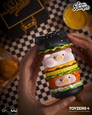 <全新港版現貨> Lulu 罐頭豬 黑金 漢堡 1套3色 Lulu the piggy