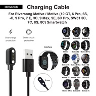 USB Charger For Riversong Motive 10 GT 6 Pro 6S -C 9 Pro 7E 3C 9 Max 9E 6C Pro 5C 7C 8S 8C Smartwatc