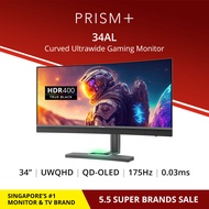 PRISM+ 34AL | 34" 175Hz Curved Ultrawide OLED 0.03ms 149% sRGB Gaming Monitor [3440 x 1440]