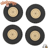 ABEBONGONY 4Pcs/Set RC Tires, Rubber High Performance RC Car Wheels, Durable 70mm Diameter Replaceme