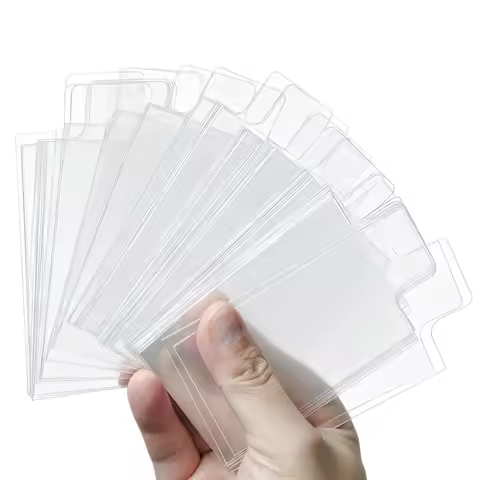 100pcs Card Sleeves Raised Type Transparent Protectors Fit For Pokemon Yugioh Game Cards Trading Cas