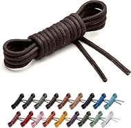 Benchmark Waxed Cotton Dress Shoe Laces - 2 Pairs - 2mm (5/64β) Round Shoelaces for Men & Women - 27