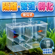 Fish Tank Incubator Box Guppy Betta Isolation Box Small Fish Spawning Device Aquarium Breeding Box H