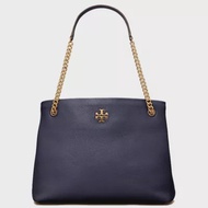 TORY BURCH TORY BURCH Kira Leather Tote Bag Navy 61995