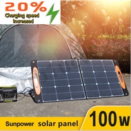 New Solar Panel 100w Solar Folding Panel Outdoor Power Portable Solar Charging Panel