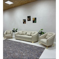 PRO-ORDER NEW MILAH DESIGN CHESTERFIELD SOFT CUSHION HIGH QUALITY SPAN EASY CLEAN FABRIC 3SEATER2SEA